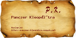 Panczer Kleopátra névjegykártya